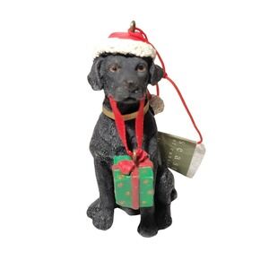 Midwest of Cannon‎ Falls 3 inch Black Lab Gift in Mouth Christmas Ornament NWT